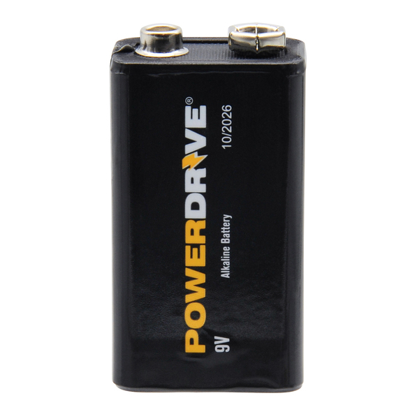 Powerdrive 9V Alkaline Battery, 1 PK 6LR61